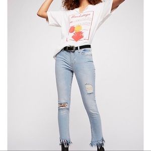 Frayed Free People Jeans